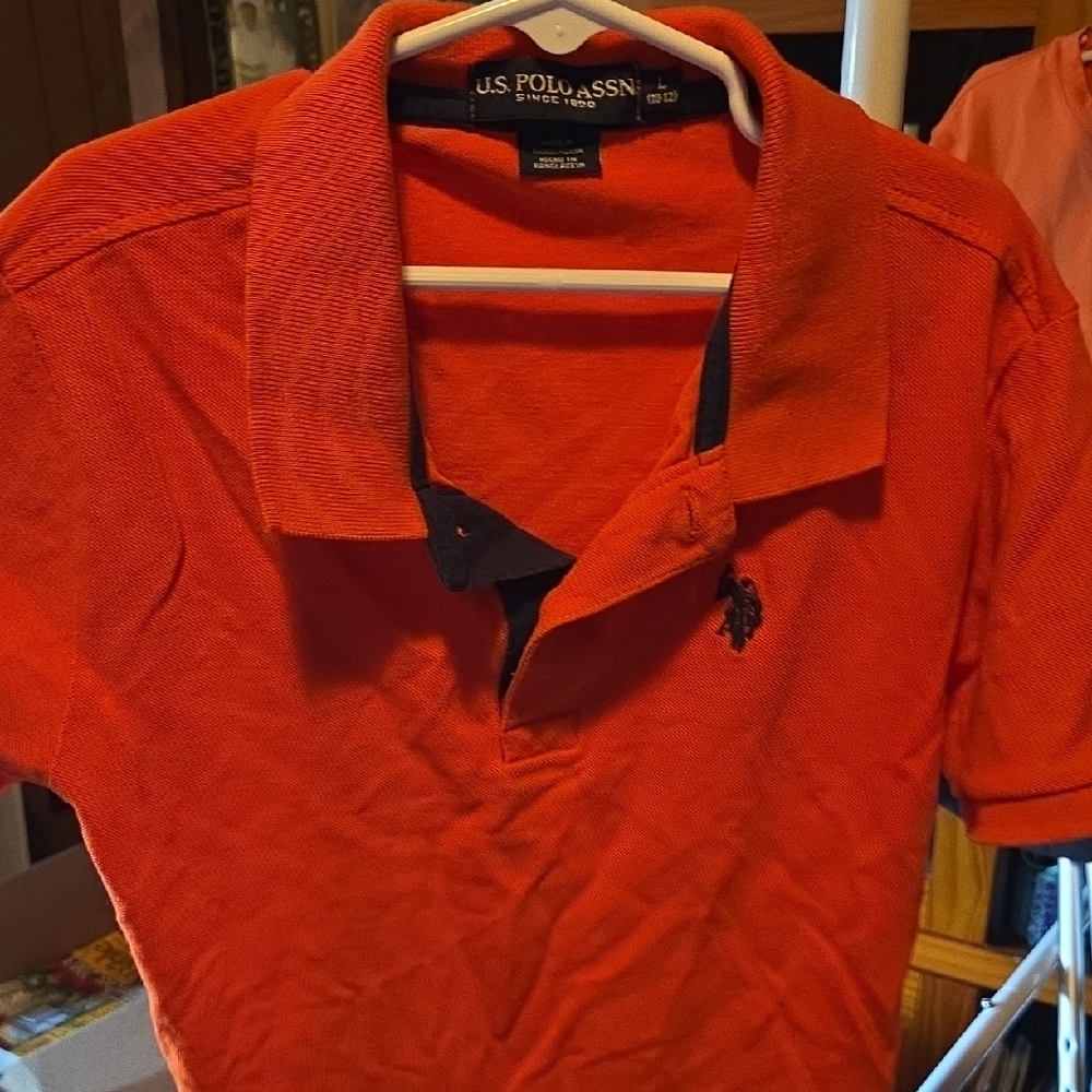 U.S. Polo Assn. Boys Bright Red Polo Shirt